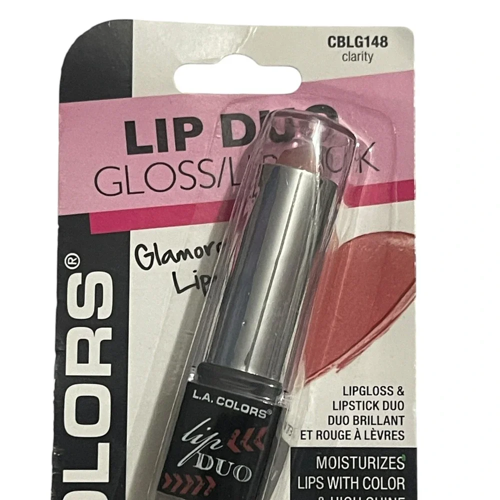 LA Colors Clarity Lip Duo Gloss Lipstick Glamorous Lip Classic Timeless Chic New